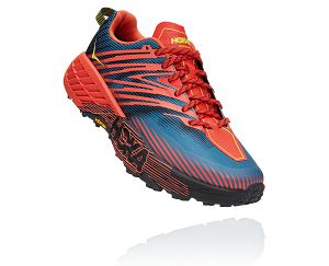 Hoka One One Speedgoat 4 Mens Trail Running Shoes Fiesta/Provincial Blue | AU-4025976